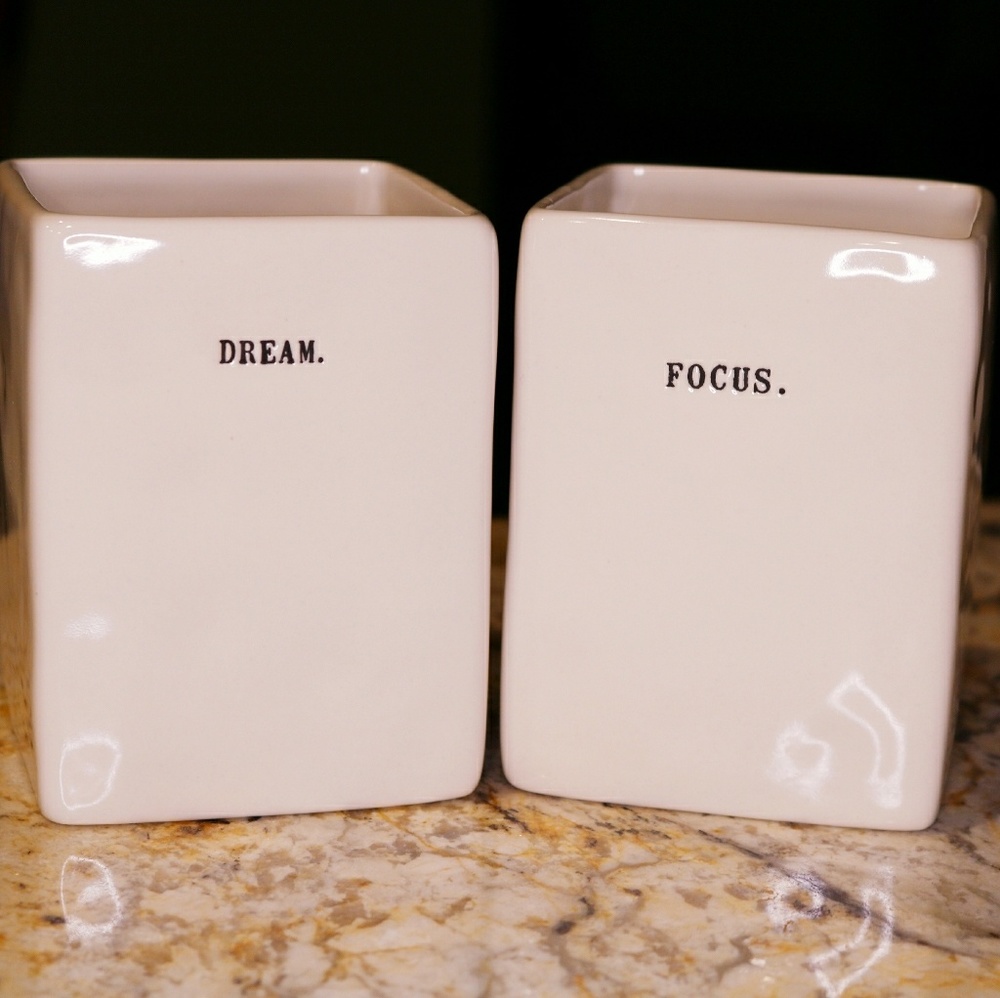 Rae Dunn Holders - Focus & Dream